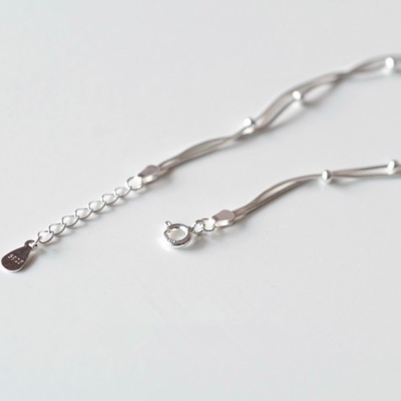 NEW! 925 Sterling Silver Double Chain Bracelet ! - Picture 13 of 13